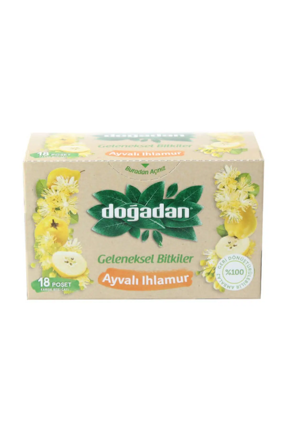 Doğadan Ayvalı Ihlamur Çay 18'li